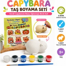 Capybara Figürlü Taş Boyama 3D Eğitici Boyama