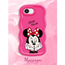 HONTINGA iPhone 16E Uyumlu Kılıf Düşüme Önleyici Basitlik Anti Düşme Kamera Koruyucu Basit Kırmızı Yumuşak Silikon Couple Telefon Kılıfı Çizgi Film Desen K9-0267