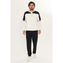 Trendhill Erkek Pamuklu Dik Yaka Eşofman Takımı SIYAH-9537