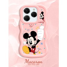 HONTINGA Tecno Spark 20 Pro Uyumlu Kılıf Düşüme Önleyici Basitlik Anti Düşme Kamera Koruyucu Basit Pembe Yumuşak Silikon Couple Telefon Kılıfı Çizgi Film Desen K9-0268