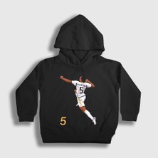 Presmono Unisex Çocuk Siyah Jude Bellingham Goal Futbol Kapüşonlu Sweatshirt