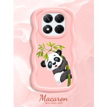 HONTINGA Xiaomi Redmi Note 14 Pro 4g Uyumlu Kılıf Düşüme Önleyici Basitlik Anti Düşme Kamera Koruyucu Basit Pembe Yumuşak Silikon Couple Telefon Kılıfı Panda Desen K9-0266