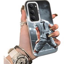 HONTINGA Redmi 15 5g ile Uyumlu Kılıf Silikon Kenar Sert Arka Kamera Koruyucu Basitlik Anti Düşme Kamera Korumalı Cr7 Desen Couple Telefon Kılıfı Kadın ve Erkek Için Uygundur K1-1513