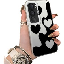 HONTINGA Vivo Y31 5g ile Uyumlu Kılıf Silikon Kenar Sert Arka Kamera Koruyucu Basitlik Anti Düşme Kamera Korumalı Kalp Desen Couple Telefon Kılıfı Kadın ve Erkek Için Uygundur K1-1514