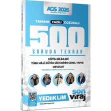 Yediiklim 2026 Yeni Ags Son Viraj Serisi Eğitim Bil.-Türk Milli Eğitim Sistemi-Mevzuat Tamamı Yazılı Çözümlü 500 Soruda Genel Tekrar