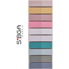 Sibga Tasarım Şeffaf Renkli Postit Post It. Kitap Ayracı Ayraç Postit Sticker Not Kağıdı 200 Yaprak