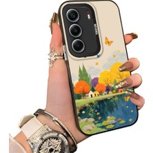 HONTINGA Tecno Camon 40 ile Uyumlu Kılıf Silikon Kenar Sert Arka Kamera Koruyucu Basitlik Anti Düşme Kamera Korumalı Kelebek Desen Couple Telefon Kılıfı Kadın ve Erkek Için Uygundur K1-1507