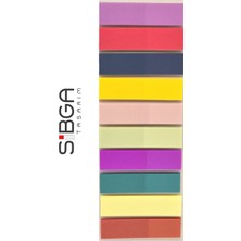 Sibga Tasarım Şeffaf Renkli Postit Post It. Kitap Ayracı Ayraç Postit Sticker Not Kağıdı 200 Yaprak