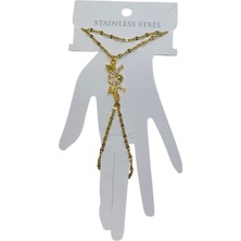 Nkie Jewels Altın Renk Kuş Çelik Şahmeran - 3554