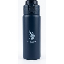 U.S. Polo Assn. Paslanmaz Çelik Termos Matara Pipetli ve Normal Içme Seçenekli Stainless 600 ml