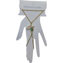 Nkie Jewels Altın Renk Kelebek Çelik Şahmeran - 3528