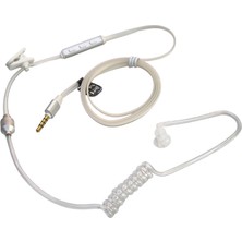 YK Design 3.5mm Jaklı Yassı Slim Kablolu Sipiral Mono Mikrofonlu Koruma Kulaklığı