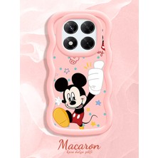 HONTINGA Xiaomi Redmi Note 14 Pro 4g Uyumlu Kılıf Düşüme Önleyici Basitlik Anti Düşme Kamera Koruyucu Basit Pembe Yumuşak Silikon Couple Telefon Kılıfı Çizgi Film Desen K9-0268