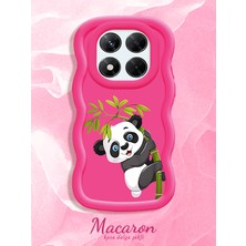 HONTINGA Xiaomi Redmi Note 14 Pro 4g Uyumlu Kılıf Düşüme Önleyici Basitlik Anti Düşme Kamera Koruyucu Basit Kırmızı Yumuşak Silikon Couple Telefon Kılıfı Panda Desen K9-0266