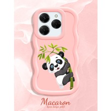 HONTINGA Tecno Spark 20 Pro Uyumlu Kılıf Düşüme Önleyici Basitlik Anti Düşme Kamera Koruyucu Basit Pembe Yumuşak Silikon Couple Telefon Kılıfı Panda Desen K9-0266