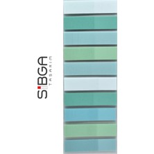 Sibga Tasarım Şeffaf Renkli Postit Post-It Post It. Kitap Ayracı Ayraç Postit Sticker Not Kağıdı 200 Yaprak