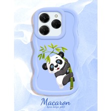 HONTINGA Tecno Spark 20 Pro Uyumlu Kılıf Düşüme Önleyici Basitlik Anti Düşme Kamera Koruyucu Basit Mavi Yumuşak Silikon Couple Telefon Kılıfı Panda Desen K9-0266