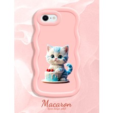 HONTINGA iPhone 6s Plus Uyumlu Kılıf Düşüme Önleyici Basitlik Anti Düşme Kamera Koruyucu Basit Pembe Yumuşak Silikon Couple Telefon Kılıfı Kedi Desen K9-0265