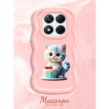HONTINGA Xiaomi Redmi Note 14 Pro 4g Uyumlu Kılıf Düşüme Önleyici Basitlik Anti Düşme Kamera Koruyucu Basit Pembe Yumuşak Silikon Couple Telefon Kılıfı Kedi Desen K9-0265