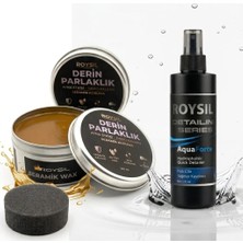 Roysil ® Derin Parlaklık | Seramik Wax & Nano Koruma 100gr ve Roysil ® AquaForce | Hidrofobik Hızlı Cila ve Yağmur Kaydırıcı 250ml