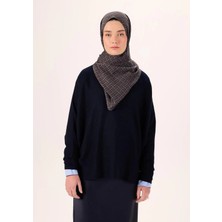Silk Home Pamuk Polyester Liva Şal Füme Desenli Dokulu Nefes Alan 90X200