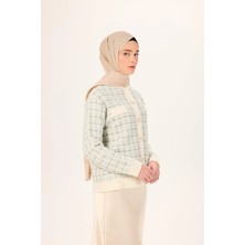 Silk Home Pamuk Polyester Liva Şal Bej Dokulu Nefes Alan Doğal Yapılı 90X200