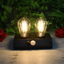 Veraura Lifestyle Sensörlü Solar Ikili LED Ampul Lamba - Çift Başlıklı - Güneş Enerjili Aydınlatma