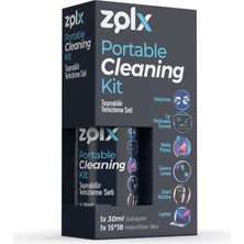 Zolx 30ML Taşınabilir Temizleme Kiti Gözlük Telefon Tablet Akıllı Saat Küçük Ekran Temizliği 15*18 Bez Hediyeli