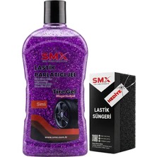Smx Mor Simli Jel Lastik Parlatıcı 500 ml + Sünger Hediye