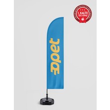 Bilsan Opet Logolu Yelken Bayrak Set - Raşel Kumaş 1. Kalite