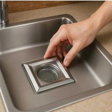 2'li Tıkanma Önleyici Paslanmaz Çelik Lavabo Süzgeci