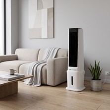 Dijitsu VN95 Sulu Portatif Hava Soğutucu Uzaktan Kumandalı 90 Watt 17 Litre Su Tankı 12 Saat Zaman Ayarı