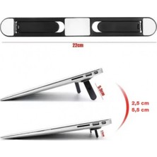 Veraura Lifestyle Siyah 2 Kademeli Katlanabilir ve Yapışkanlı Laptop Standı