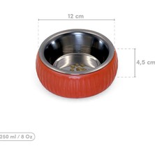 Veraura Lifestyle Mikopet Organik Seramik Mama Kabı Kiremit