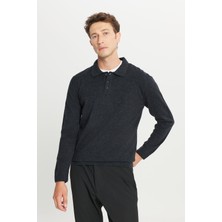 Altınyıldız Classics Yünlü Standart Fit Normal Kesim Polo Yaka Triko Kazak