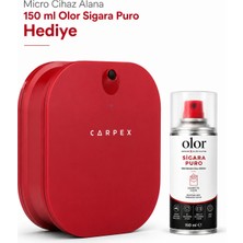 Carpex Micro Difüzör Koku Makinesi Bordo Olor Sigara Puro Hediyeli