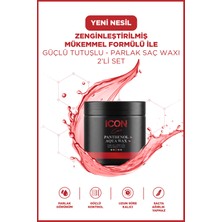 Icon Care Iconcare Panthenol Aqua Wax Maksimum Tutuş Parlak Görünüm Saç Waxı 2'li Set 150 ml
