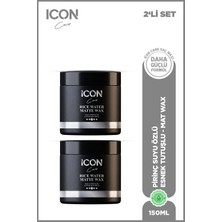Icon Care Iconcare Rice Water Matte Wax Esnek Kontrol Mat Görünüm Saç Waxı 2'li Set 150 ml