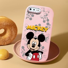 HONTINGA iPhone 7 Plus ile Uyumlu Kılıf Kamera Korumalı Düşüme Önleyici Kamera Koruyucu Pembe Yumuşak Silikon Couple Telefon Kılıfı Karikatür Desenli K4-0448