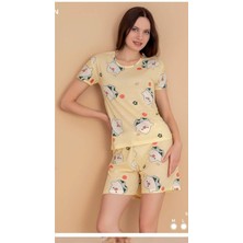 Yare Şortlu Pijama Alt Üst 7153