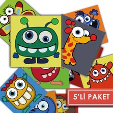 Tink Kendinden Yapışkanlı Çocuk Desenli Pvc Karo 20X20 cm 5’li Paket