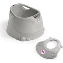 Okbaby Bebek Banyo Seti Opla Küvet + Hippo Duş Şapkası A.gri