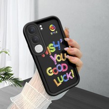 HONTINGA Vıvo Y31 5g ile Uyumlu Kılıf Kamera Koruyucu Basitlik Anti Düşme Kamera Korumalı Şirin Kedi Kız Siyah Desen Yumuşak Silikon Couple Telefon Kılıfı Kadın ve Erkek Için Uygundur K2-0685