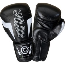 Cyclone Clash Orijinal Deri Boks ve Kick Boks Eldiveni Siyah