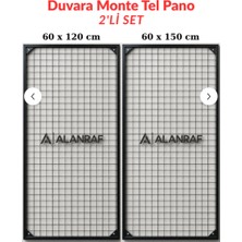 Alanraf Sık Telli Tel Raf - Tel Pano Stand, Duvar Askılığı Ikili Fırsat Set 60X120 cm ve 60X150 cm