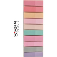 Sibga Tasarım Şeffaf Renkli Postit Post It. Kitap Ayracı Ayraç Postit Sticker Not Kağıdı 200 Yaprak