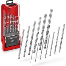 Einhell Orijinal 13 Parça HSS-G Metal Matkap Ucu Set, Ø 1,5–6,5 mm 49205513 | HSS 4241 çelik | taşlanmış | 135° split point uç | frezelenmiş N tipi spiral | yuvarlak şaft | saklama kutusu dahil