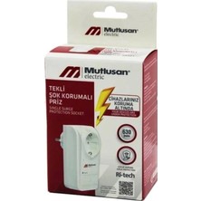 Mutlusan Tekli Şok Korumalı Priz