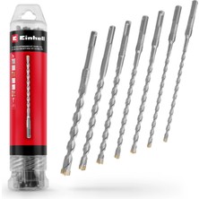 Orijinal Einhell 7 Parça SDS Plus Kırıcı Matkap Ucu Seti, 210 mm (4 Ağızlı Karbür Plakalı, Merkezleme Uçlu, 40Cr Takım Çeliğinden Üretilmiştir; Tadilat ve Beton Bağlantı İşleri İçin) - 49265515