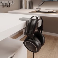Joy Shine Masa Kenarı Kulaklık Standı, Gri Kulaklık Standı, 0-5 cm Masa Kalınlığına Uyumlu, Dayanıklı Gaming Kulaklık Askısı, Kulaklık Tutucu